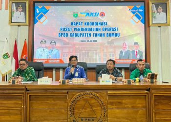 BPBD Tanah Bumbu Perkuat Koordinasi Antisipasi Karhutla saat Musim Kemarau