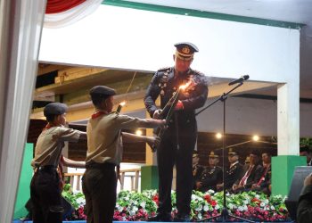 Pawai Obor dan Taptu Semarakkan Malam Kemerdekaan di Tanah Bumbu