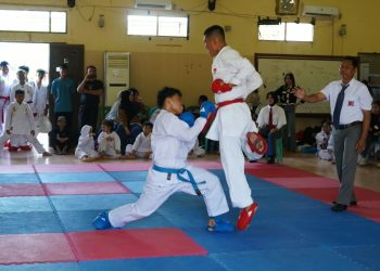 Puluhan Atlet Uji Kemampuan dan Mental di Festival Karate INKAI Kotabaru