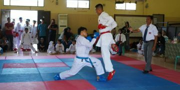 Puluhan Atlet Uji Kemampuan dan Mental di Festival Karate INKAI Kotabaru